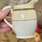 Vintage Noritake Japan Floral Jug – Hand-Painted Creamware with Gilded Trim (c.1950s)