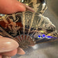 Pair of Vintage Siam Sterling Silver Niello Brooches – Fan & Round