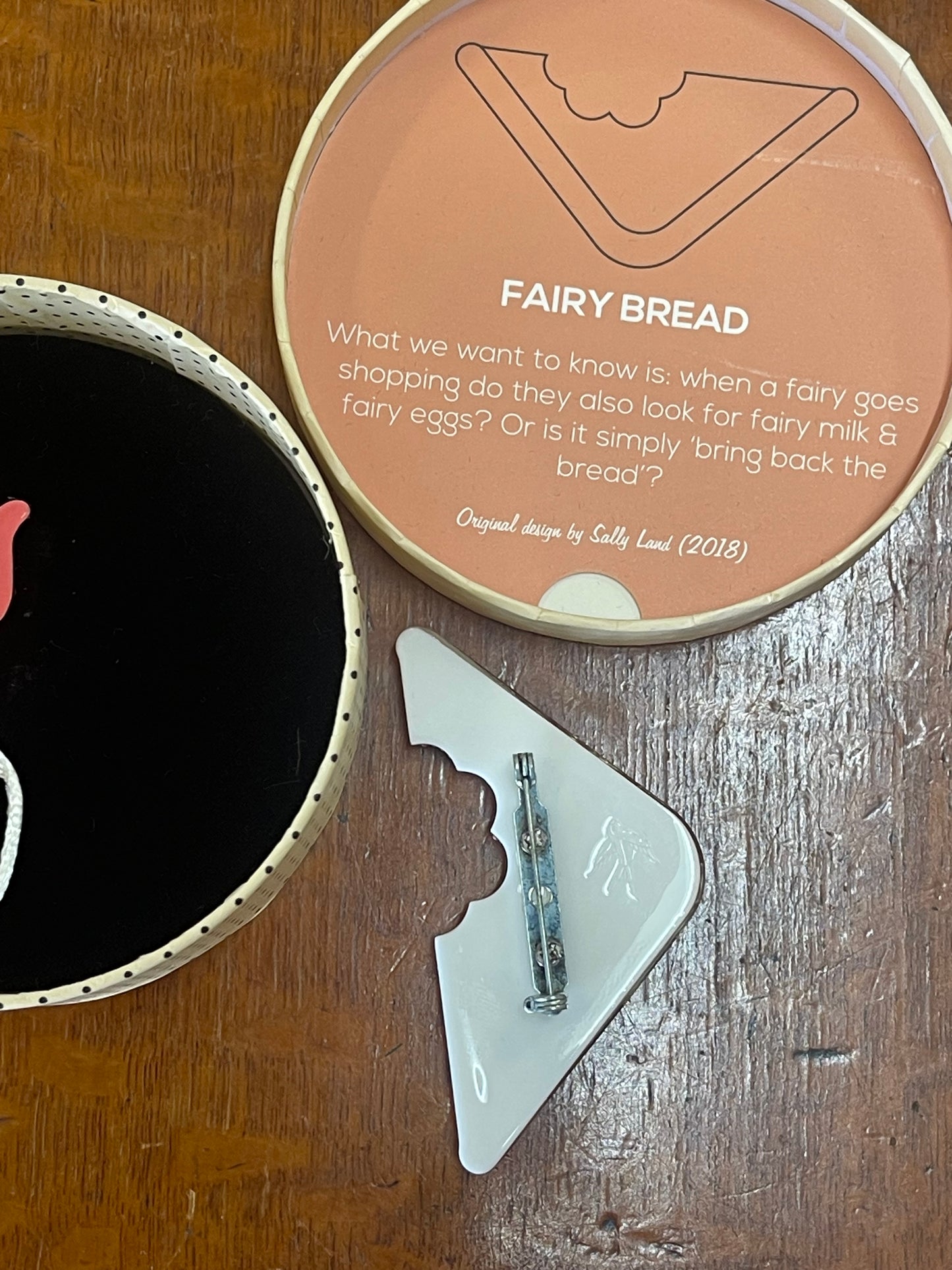 Fairy Bread Brooch by Erstwilder and Carmen Hui (2018)