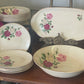 Swinnertons Staffordshire Roselyn luncheon set with plates and bowls
