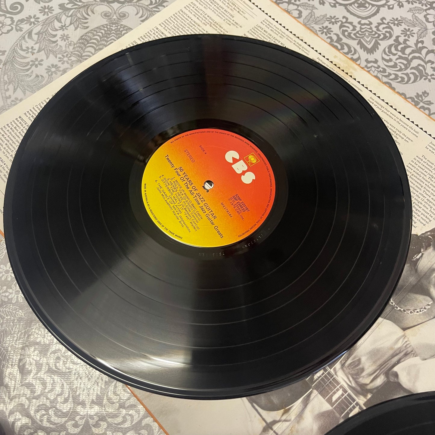 50 Years of Jazz Guitar 2LP Vinyl Record (1976, CBS)