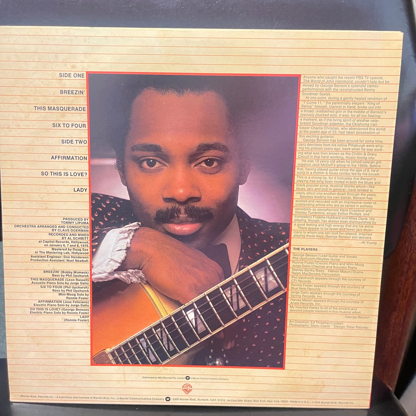 George Benson – Breezin’ (1976, Warner Bros. Records) – Vinyl LP