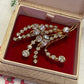 Vintage Rhinestone Spray Brooch – with Original Box