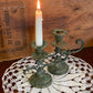 Antique Brass Candlesticks (Pair) – Original Patina, c.1900