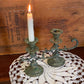 Antique Brass Candlesticks (Pair) – Original Patina, c.1900
