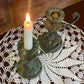 Antique Brass Candlesticks (Pair) – Original Patina, c.1900