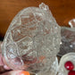 Vintage Italian glass B and B Fruit Salad Bowls, large bowl with six small bowls, Pineapple design