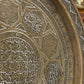 Engraved Brass Serving Tray – Middle Eastern | c.1920s–40s