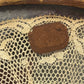 Vintage Lace-Between-Glass Brass Tray | c.1920s–40s