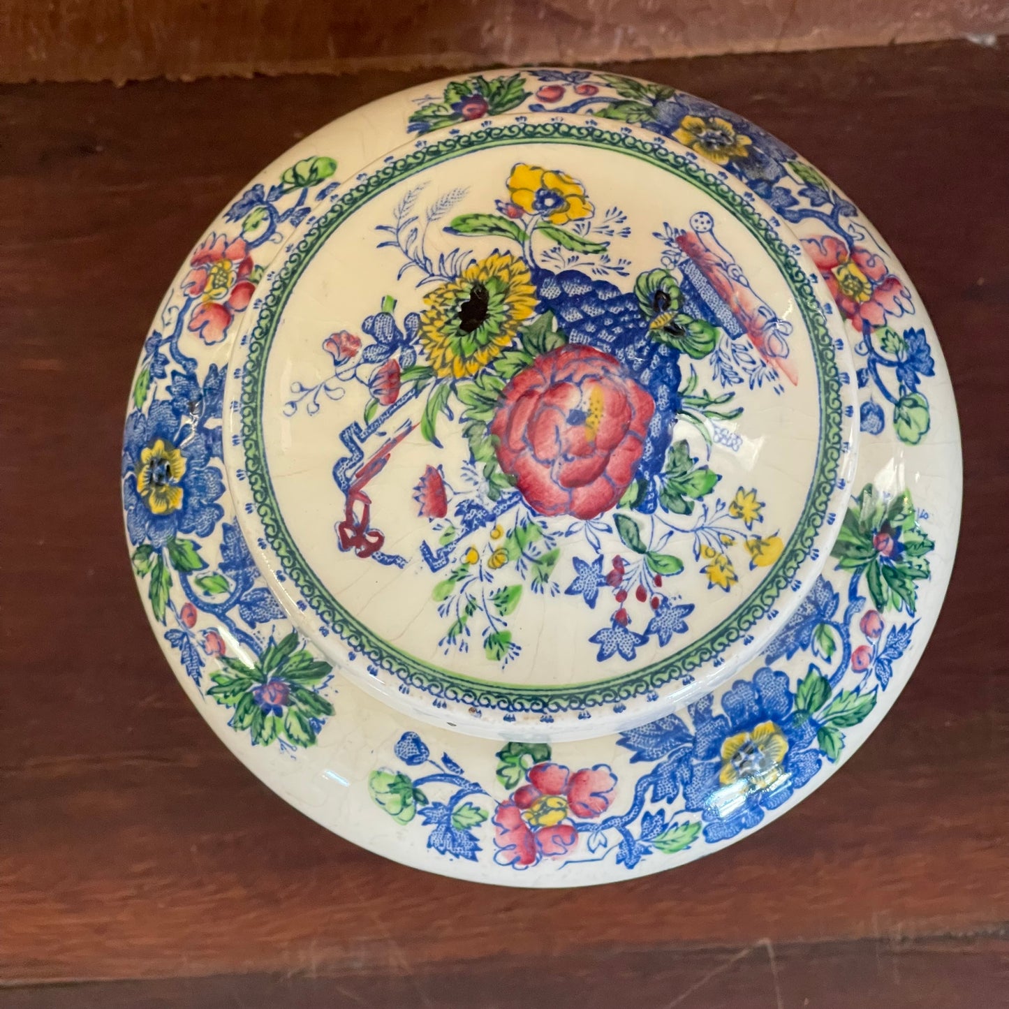 Vintage Fortnum & Mason Floral Tea Caddy with Lid – Made in England