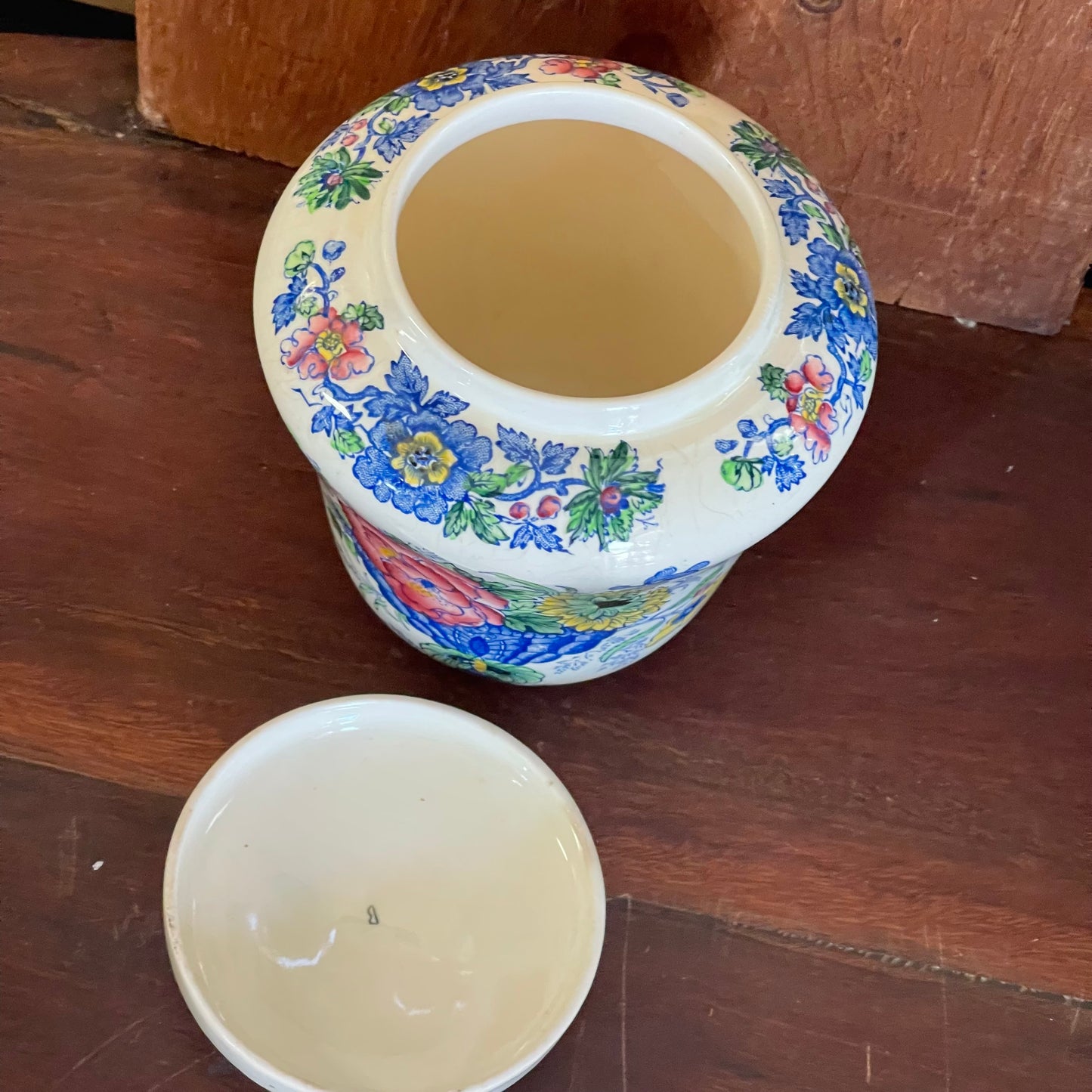 Vintage Fortnum & Mason Floral Tea Caddy with Lid – Made in England