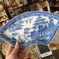 Early Spode Blue & White Dish — Staffordshire, England (c.1840s)