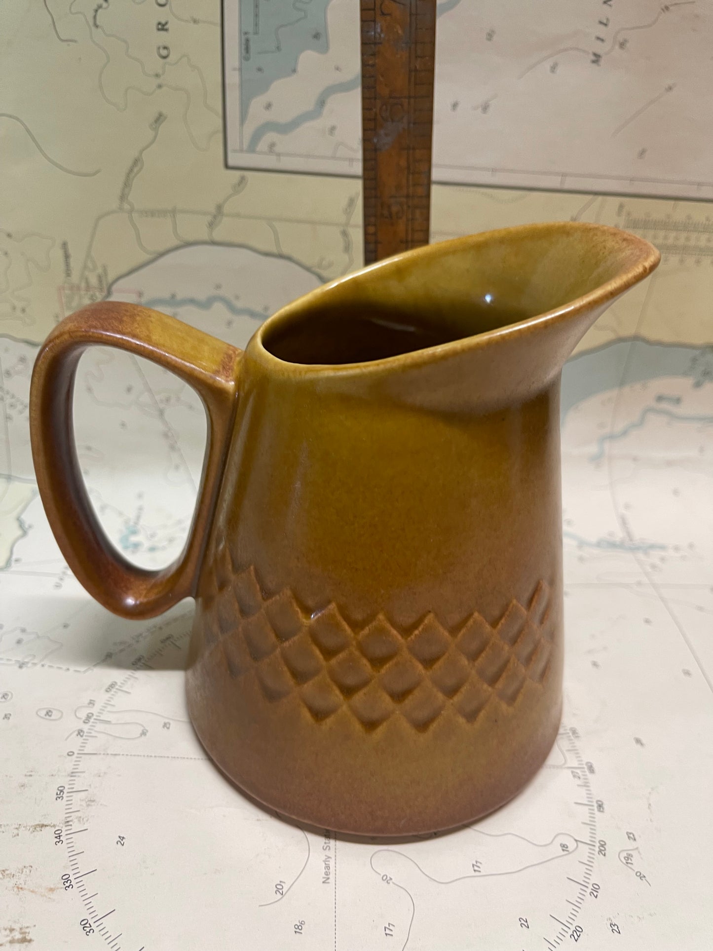 Vintage Diana Pottery Jug – “Nefertiti” Stoneware