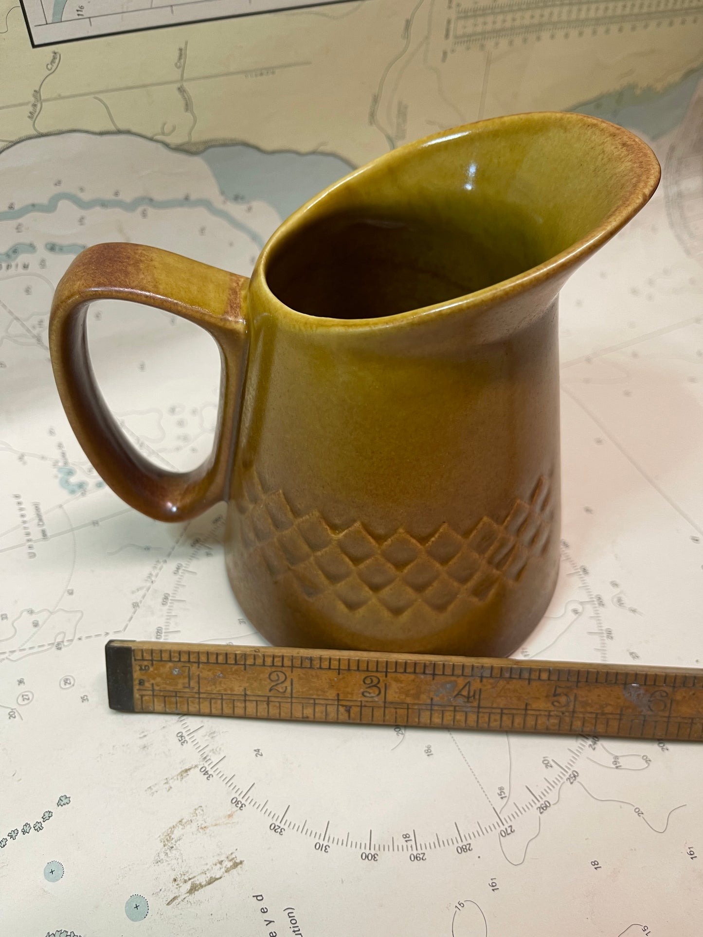 Vintage Diana Pottery Jug – “Nefertiti” Stoneware