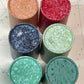 Vintage Kraft Foods Melamine Tumbler Set – Speckled Picnic Cups (Set of 6) – c.1950s–60s