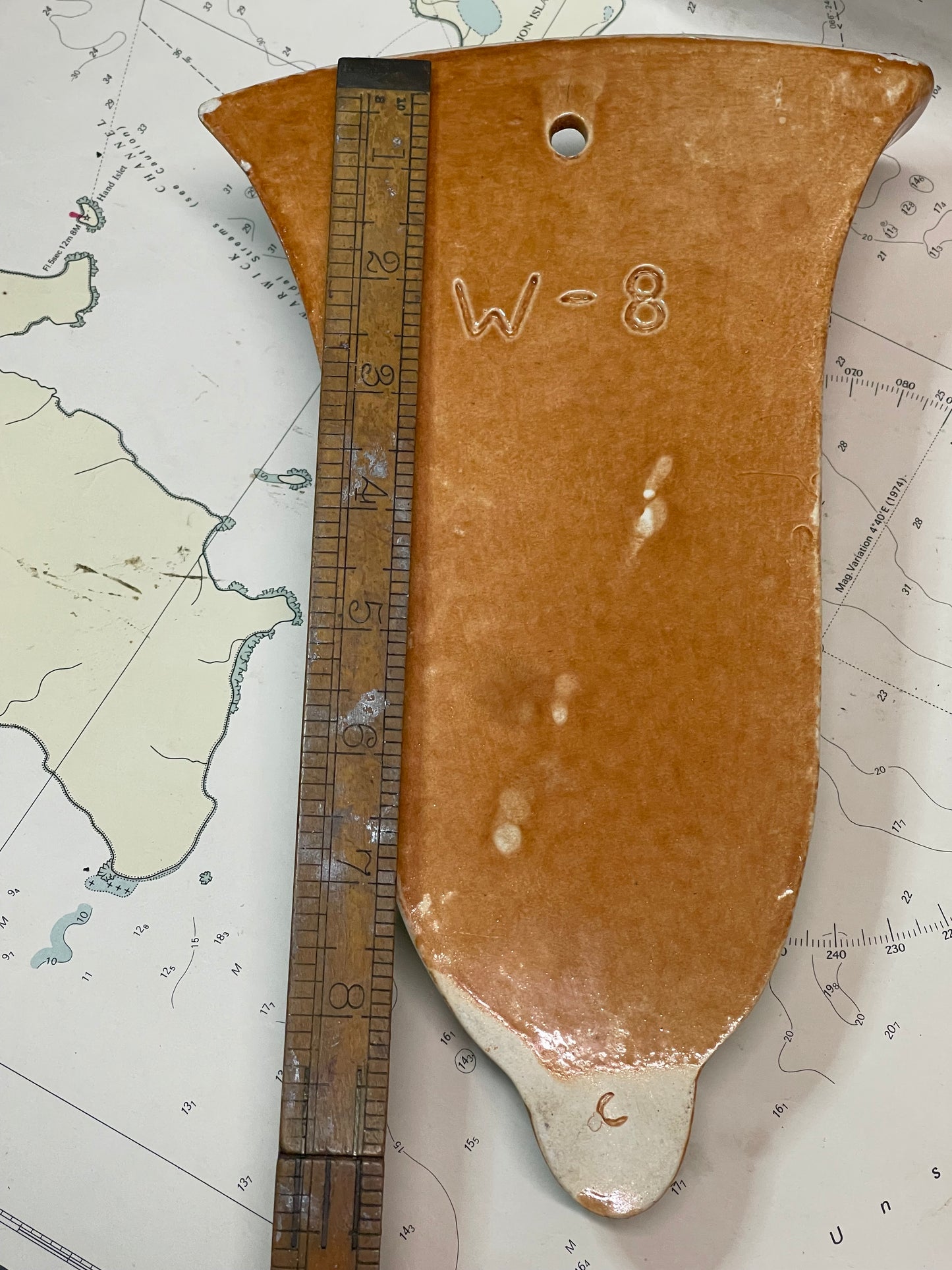 Vintage Australian Mid-Century Pottery Wall Pocket Vase – W-8