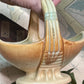 Vintage Australian Pottery Basket Vase / Console Bowl c.1950s–60s