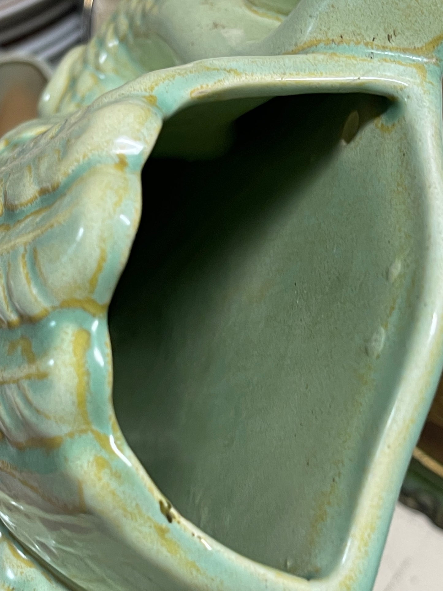 Large Vintage Swan Wall Pocket Planter - Art Deco Revival / Mid-Century Ceramic Wall Vase – c.1960s–70s