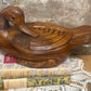 Hand-Carved Timber Duck Trinket Box