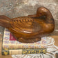 Hand-Carved Timber Duck Trinket Box