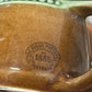 Vintage Bendigo Pottery Green & Ochre Glaze Stoneware Set (4 Pieces, Australian Made)
