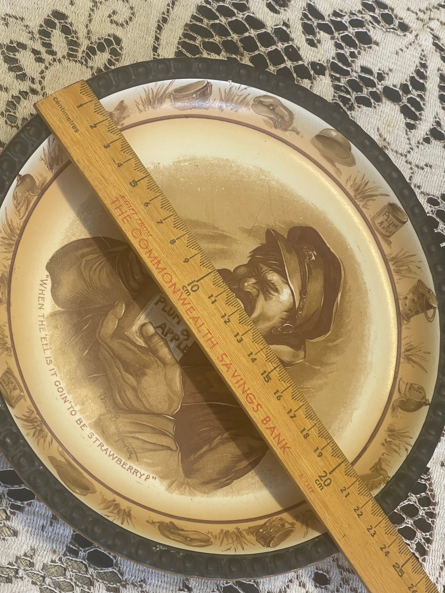 Grimwades Bairnsfather Ware China Plate ‘jam’ WWI Souvenir