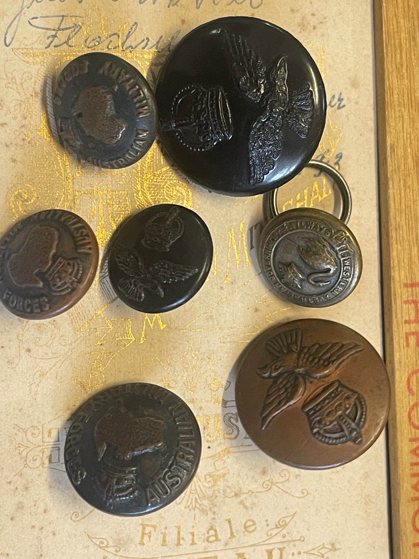 Vintage mixed Australian military buttons