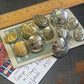 Vintage mixed Australian military brass/plastic buttons