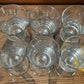 Vintage mid century Aperitif/Shot glasses Set of 6, Square shape. Danish style.