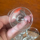 Vintage mid century Aperitif/Shot glasses Set of 6, Square shape. Danish style.