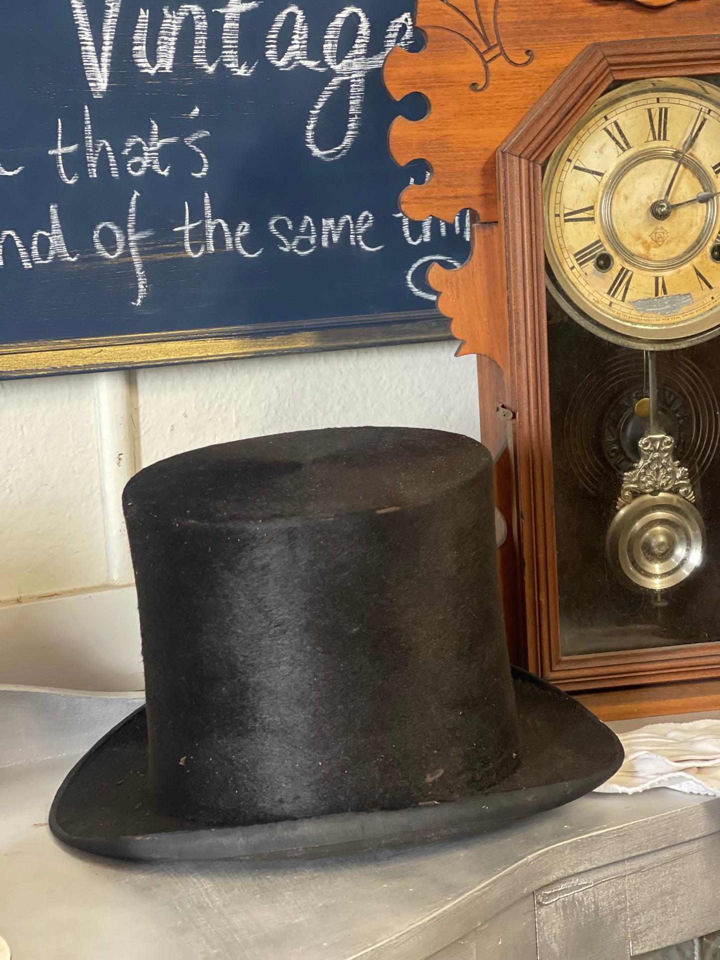 Antique Gentleman’s Top Hat with Original Box