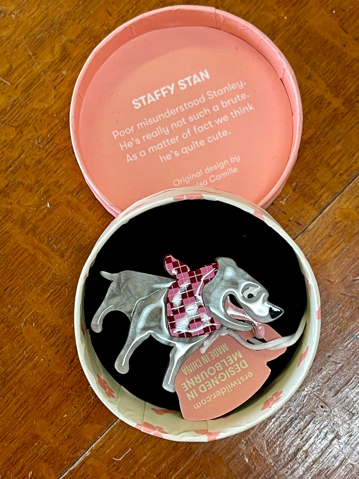 Staffy Stan Mini Brooch (2024)