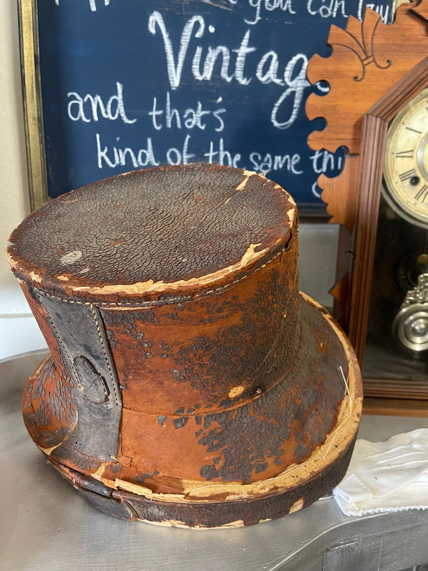 Antique Gentleman’s Top Hat with Original Box
