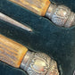 Antique Mappin & Webb Carving Set in Original Case – Stag Antler Handles – Victorian / Edwardian