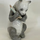 Vintage 1970s Porcelain Panda with bamboo Figurine Nao Lladro