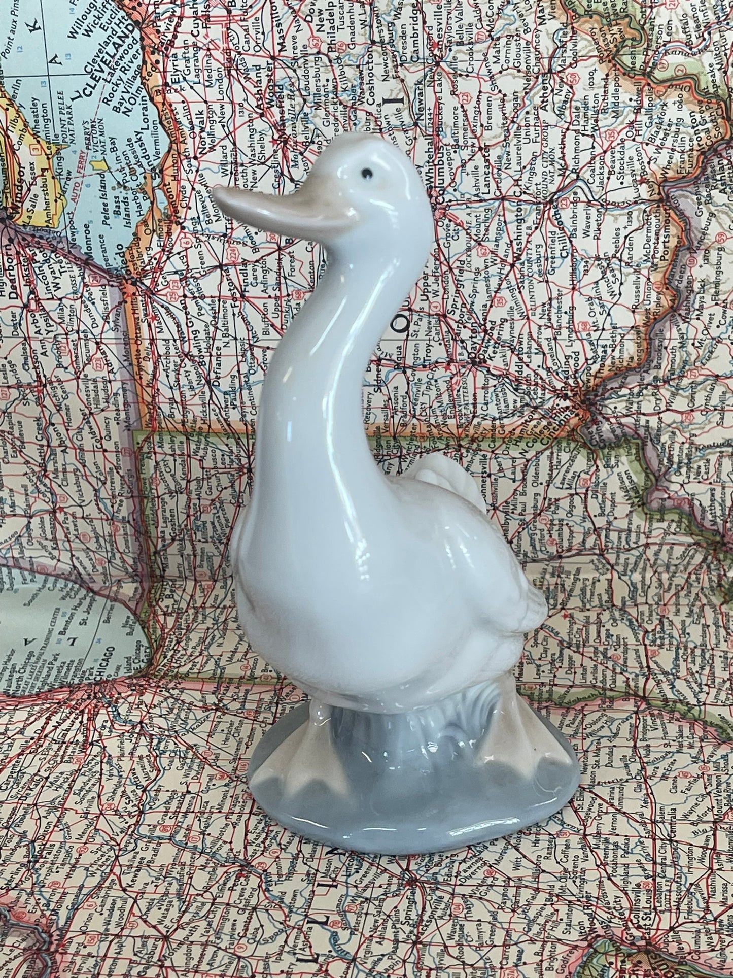 Vintage 1970s Porcelain Optimistic Duck Figurine Nao Lladro