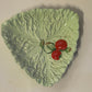 Vintage CARLTON WARE triangle shaped dish with tomato decoration
