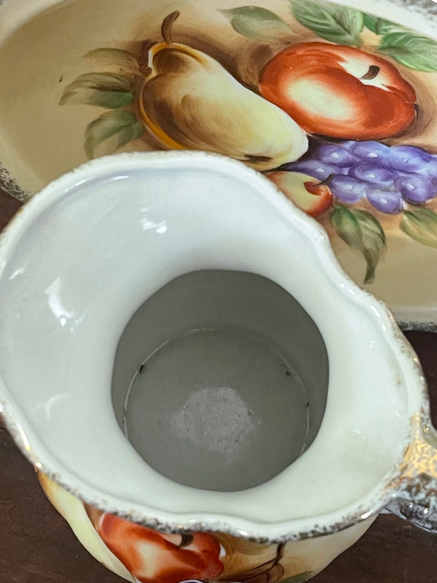 Vintage Japanese Hand-Painted Jug & Bowl Set (c.1950s–60s)