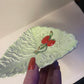 Vintage CARLTON WARE triangle shaped dish with tomato decoration