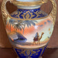Antique Noritake Twin-Handled Vase – Desert Scene (c.1910s–20s)