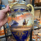 Antique Noritake Twin-Handled Vase – Desert Scene (c.1910s–20s)