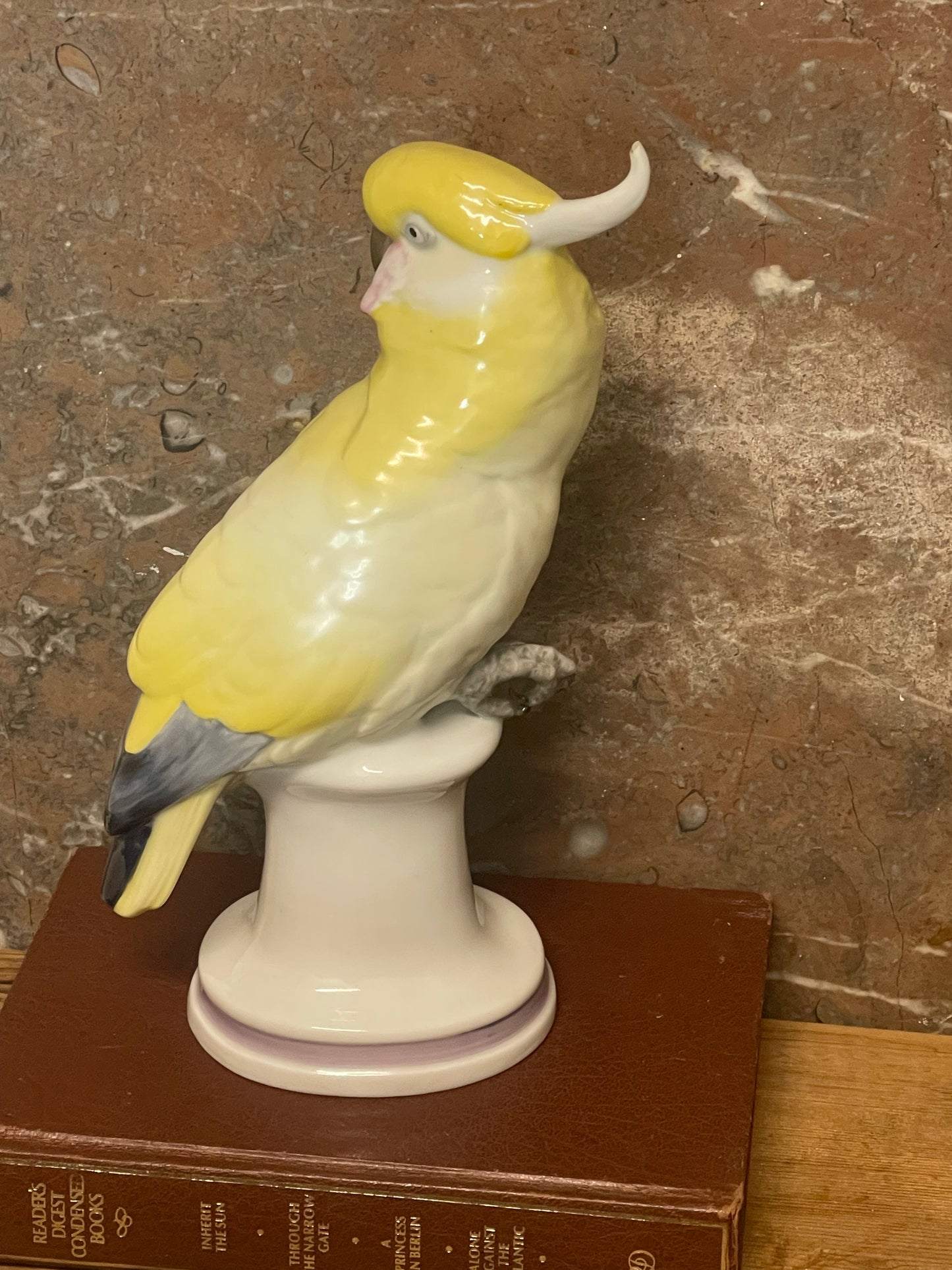 Vintage Porcelain Cockatoo Figurine – Carl Scheidig, Germany (1930s–50s)