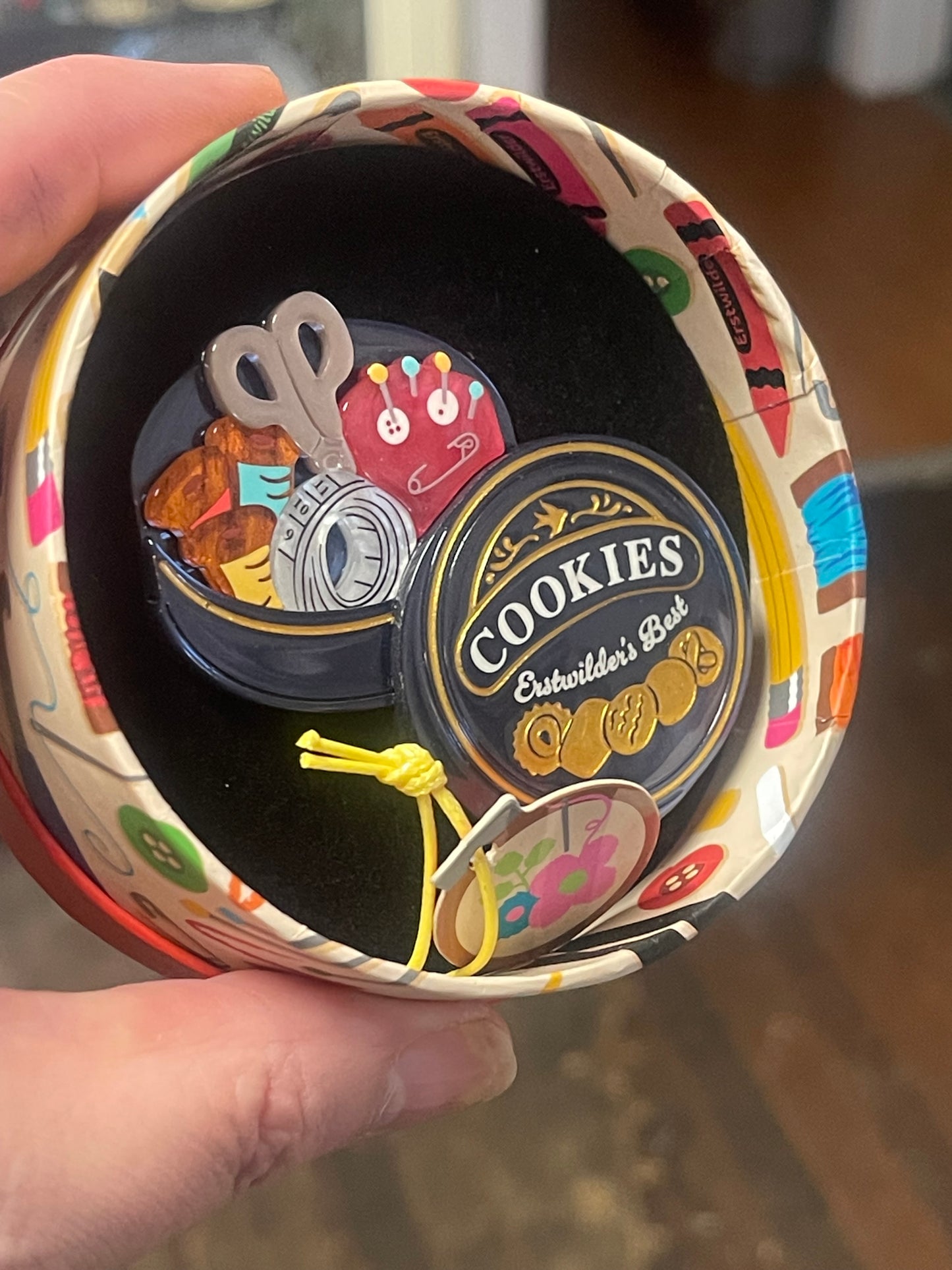 Erstwilder “Cookie Tin Secrets” Brooch – Arts & Crafts Collection (2026)