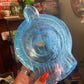 Mid Century Blue Cloud Glass Glass Decorative Bird Ashtray or Bowl