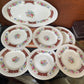 7 piece Floral Sandwich Plate Set, Barrett’s Staffordshire England c.1950s