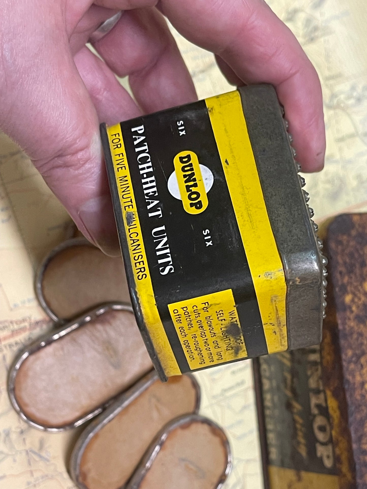 Vintage Dunlop Self-Lighting Vulcaniser Repair Kit Set