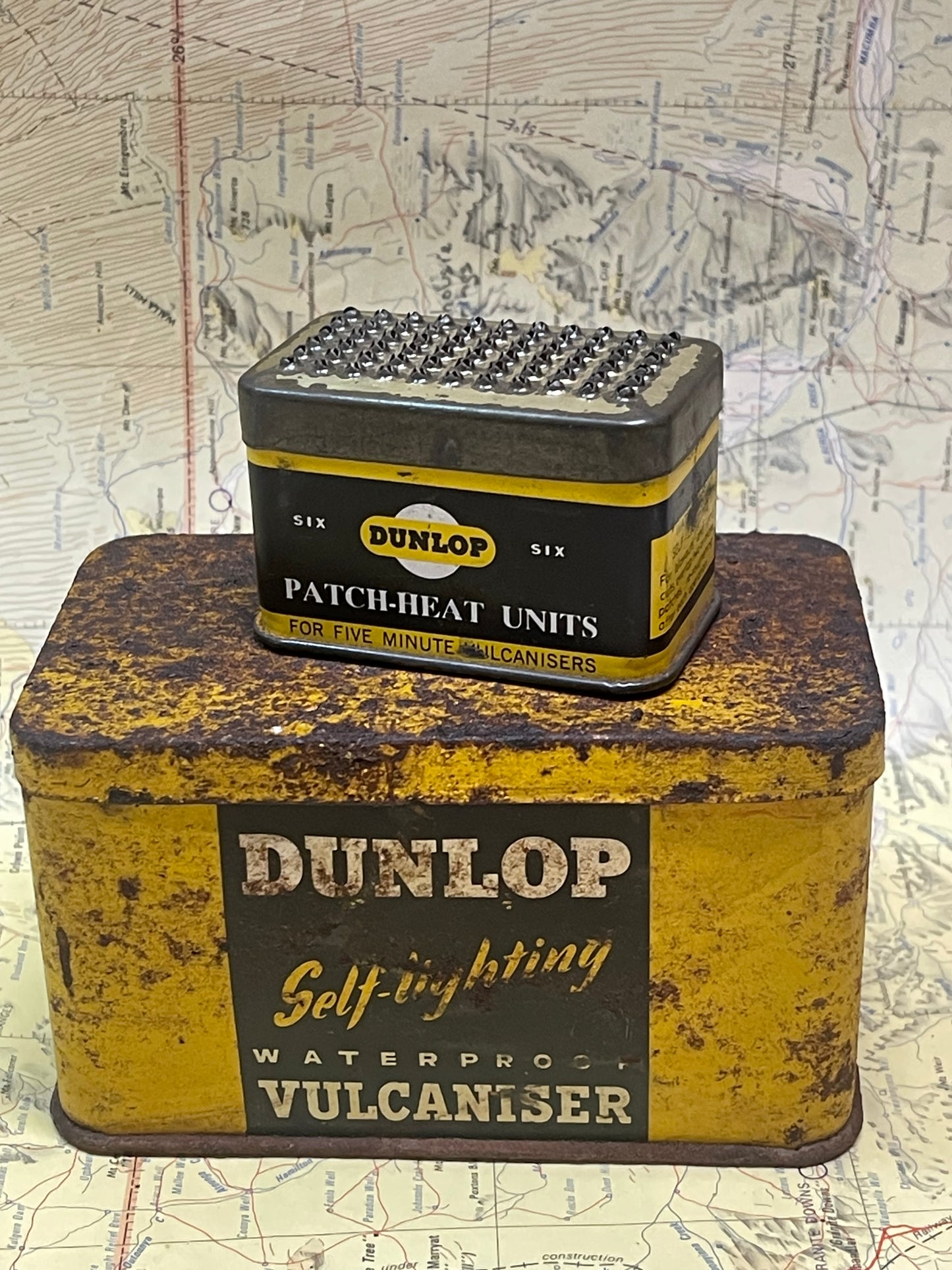 Vintage Dunlop Self-Lighting Vulcaniser Repair Kit Set