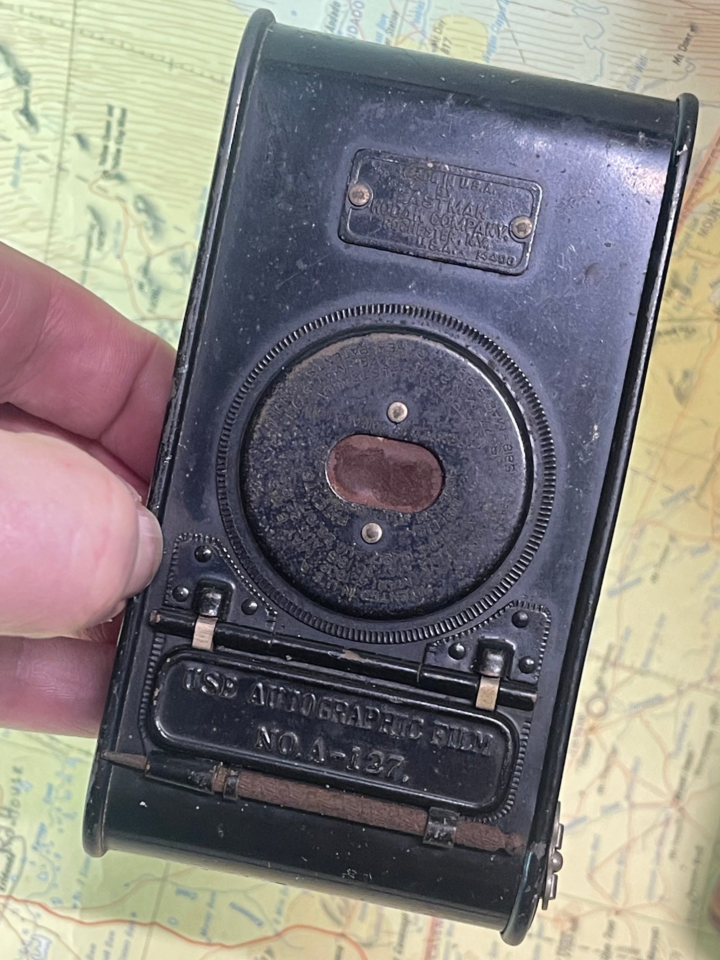 Antique Kodak No. 4A Folding Pocket Camera with Original Leather Case
