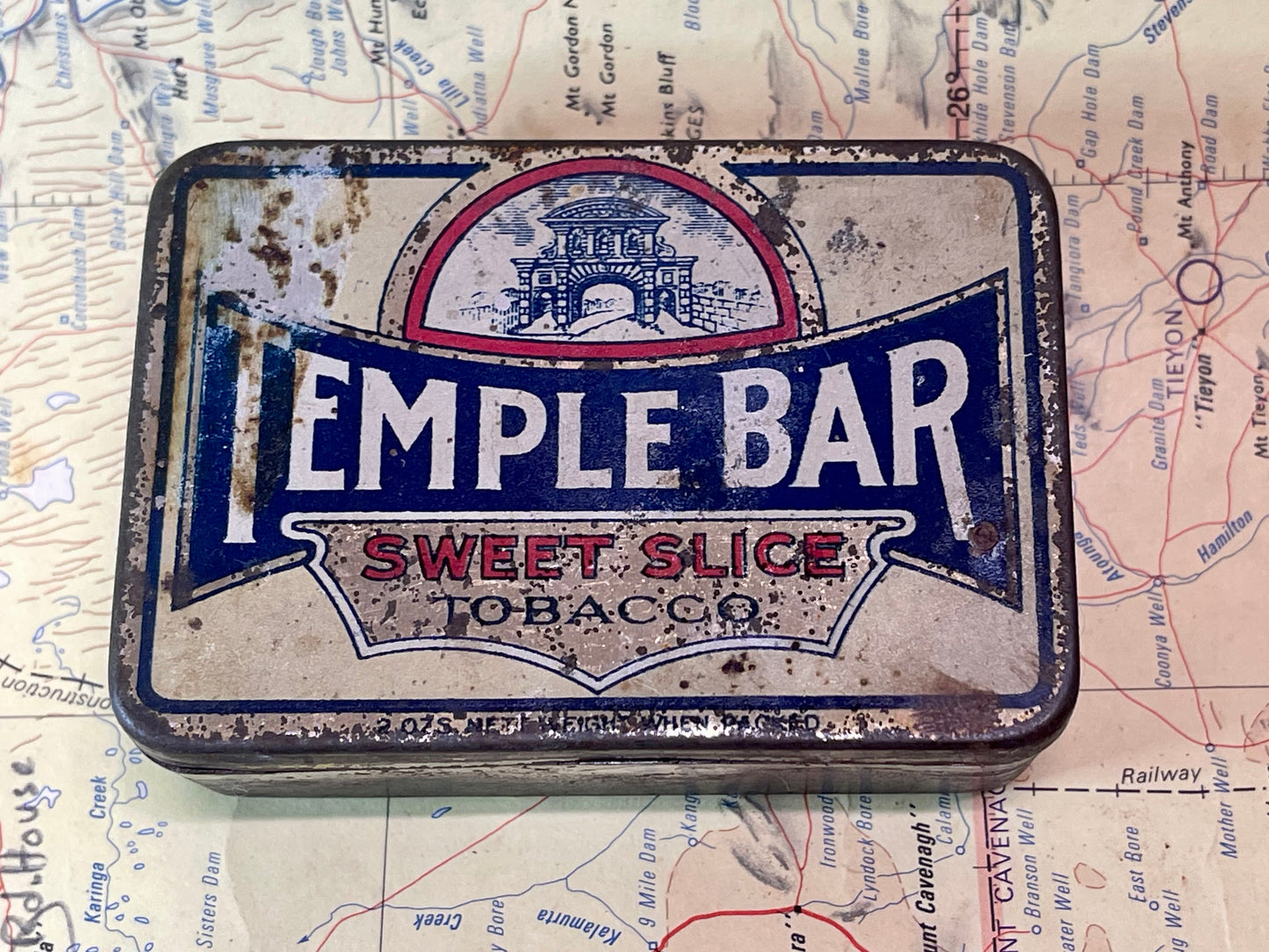 Vintage Temple Bar Sweet Slice Tobacco Tin