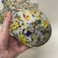 Large Mid-century Murano style confetti glass vase